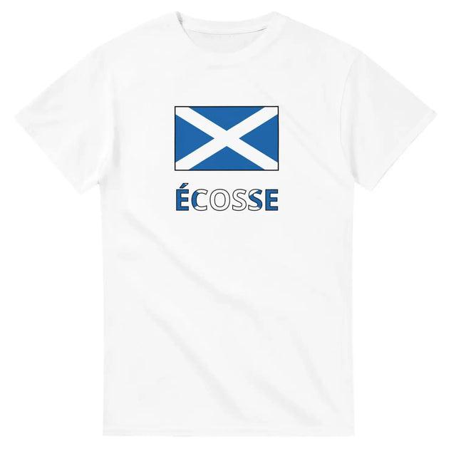 T-shirt drapeau écosse en texte - pixelforma