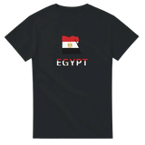 T-shirt drapeau égypte carte - pixelforma