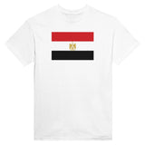 T-shirt drapeau égypte coton mélangé brodé élégant