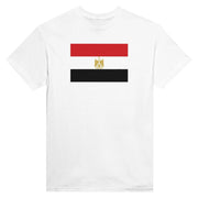 T-shirt drapeau égypte coton mélangé imprimé élégant