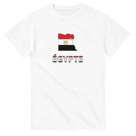 T-shirt drapeau égypte en carte - pixelforma