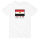 T-shirt drapeau égypte en texte - pixelforma