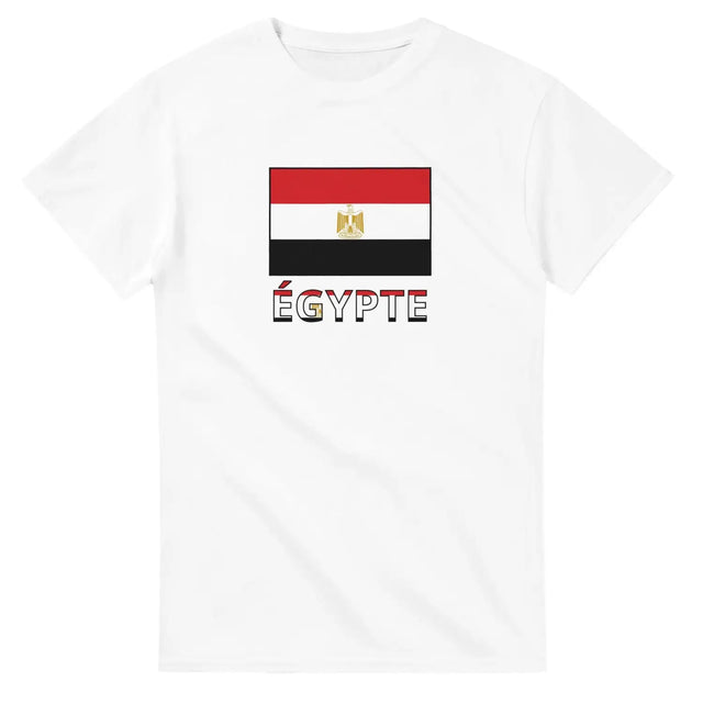 T-shirt drapeau égypte en texte - pixelforma