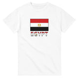 T-shirt drapeau égypte texte - pixelforma