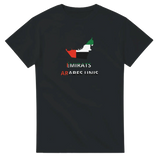 T-shirt drapeau émirats arabes unis en carte - pixelforma