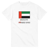 T-shirt drapeau émirats arabes unis en texte - pixelforma