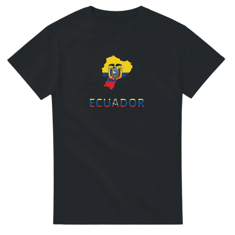 T-shirt drapeau équateur carte - pixelforma