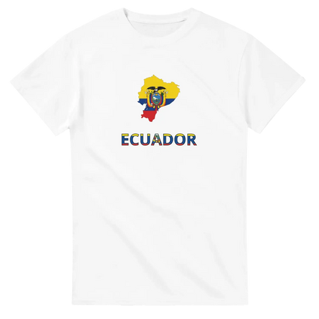 T-shirt drapeau équateur carte - pixelforma