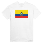 T-shirt drapeau équateur coton mélangé imprimé élégant