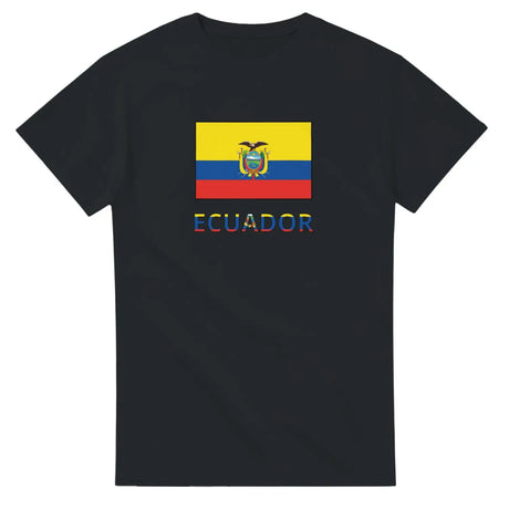 T-shirt drapeau équateur texte - pixelforma