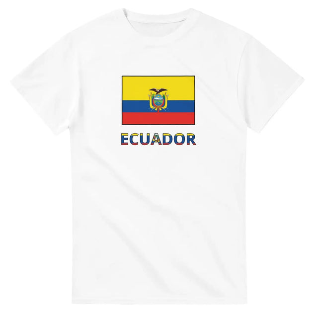 T-shirt drapeau équateur texte - pixelforma