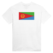 T-shirt drapeau érythrée imprimé en coton mélangé