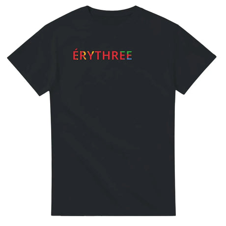 T-shirt drapeau érythrée en écriture - pixelforma