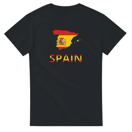 T-shirt drapeau espagne carte - pixelforma