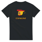 T-shirt drapeau espagne en carte - pixelforma