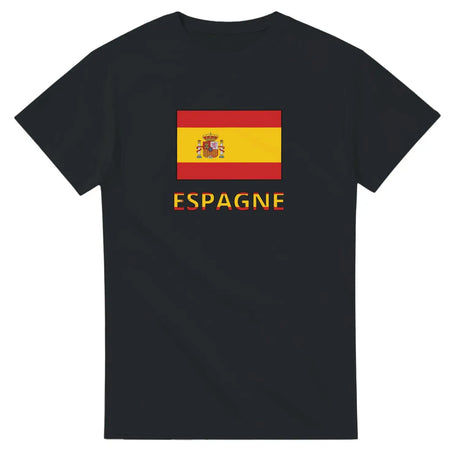 T-shirt drapeau espagne en texte - pixelforma