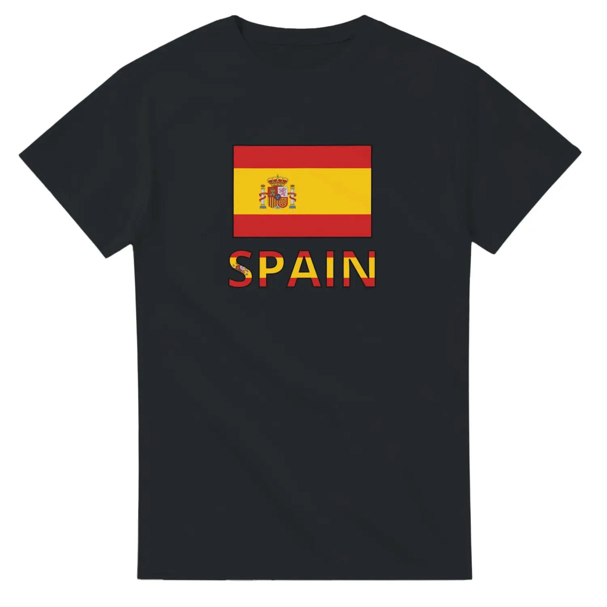 T-shirt drapeau espagne texte - pixelforma