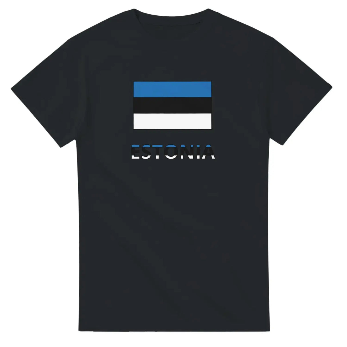 T-shirt drapeau estonie texte - pixelforma