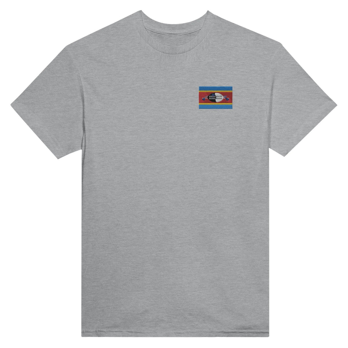 T-shirt drapeau eswatini broderie couleur coton épais