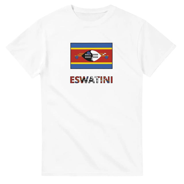 T-shirt drapeau eswatini en texte - pixelforma