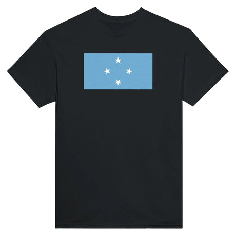 T-shirt drapeau états fédérés de micronésie coton brodé