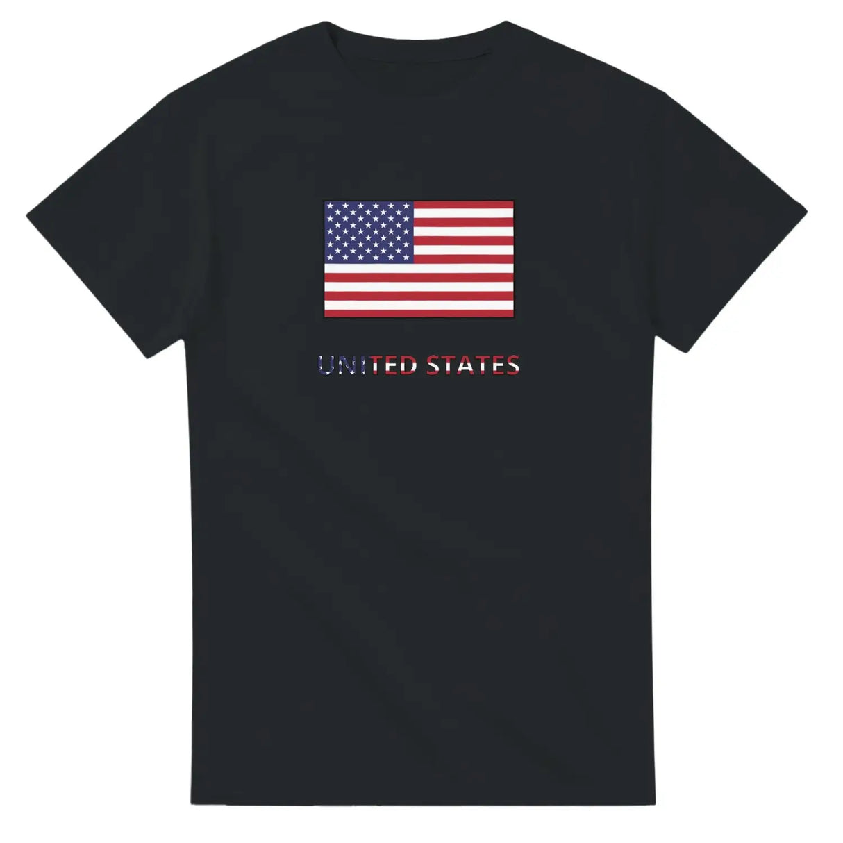 T-shirt drapeau états-unis texte - pixelforma