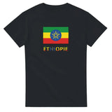 T-shirt drapeau éthiopie en texte - pixelforma