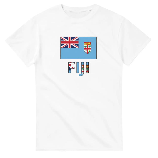 T-shirt drapeau fidji texte - pixelforma