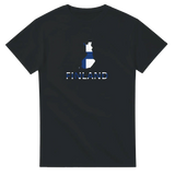 T-shirt drapeau finlande carte - pixelforma