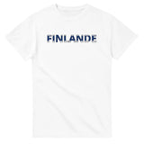 T-shirt drapeau finlande en écriture - pixelforma