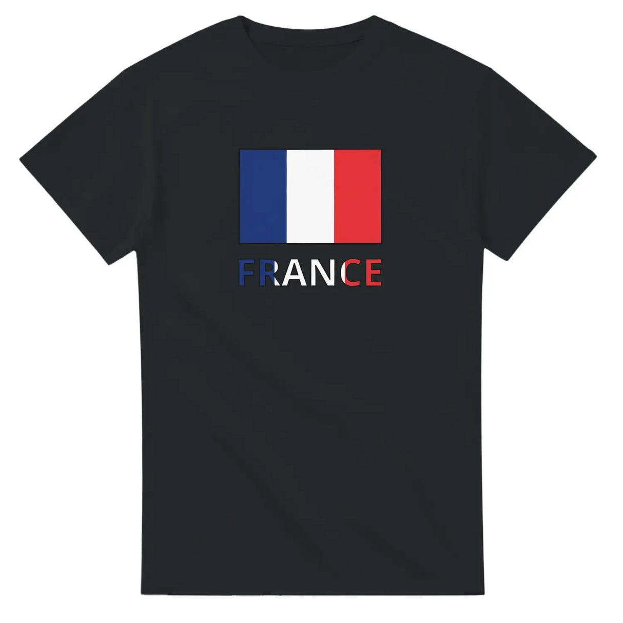 T-shirt drapeau france en texte - pixelforma