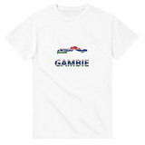 T-shirt drapeau gambie en carte - pixelforma