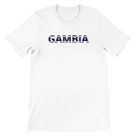 T-shirt drapeau gambie - pixelforma