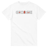 T-shirt drapeau géorgie en écriture - pixelforma