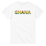 T-shirt drapeau ghana en écriture - pixelforma