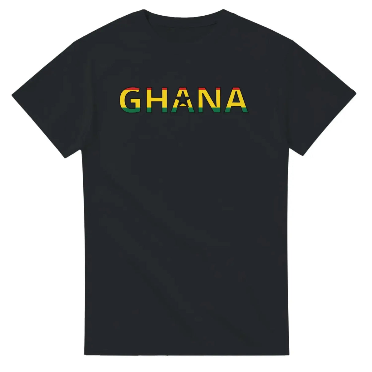 T-shirt drapeau ghana en écriture - pixelforma