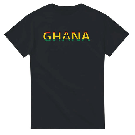 T-shirt drapeau ghana en écriture - pixelforma