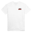 T-shirt drapeau gibraltar broderie couleur coton mélangé