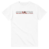 T-shirt drapeau gibraltar en écriture - pixelforma