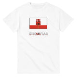 T-shirt drapeau gibraltar en texte - pixelforma