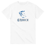 T-shirt drapeau grèce carte - pixelforma