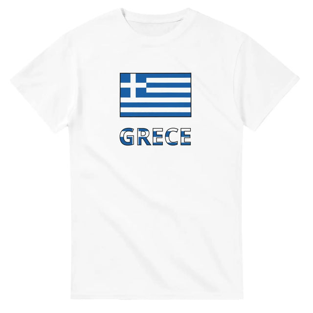 T-shirt drapeau grèce en texte - pixelforma