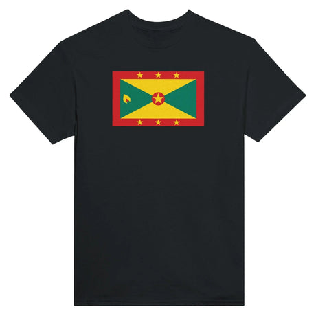 T-shirt drapeau grenade brodé en coton épais coloré