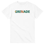 T-shirt drapeau grenade en écriture - pixelforma