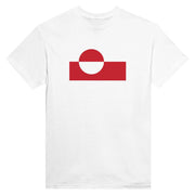 T-shirt drapeau groenland imprimé coton mélangé élégant