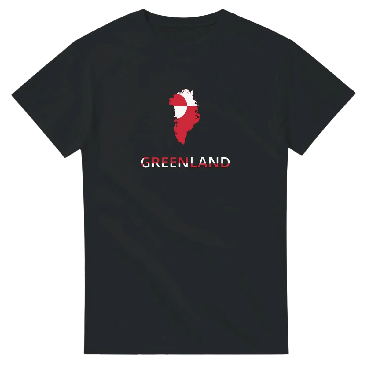 T-shirt drapeau groenland carte - pixelforma