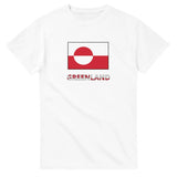 T-shirt drapeau groenland texte - pixelforma