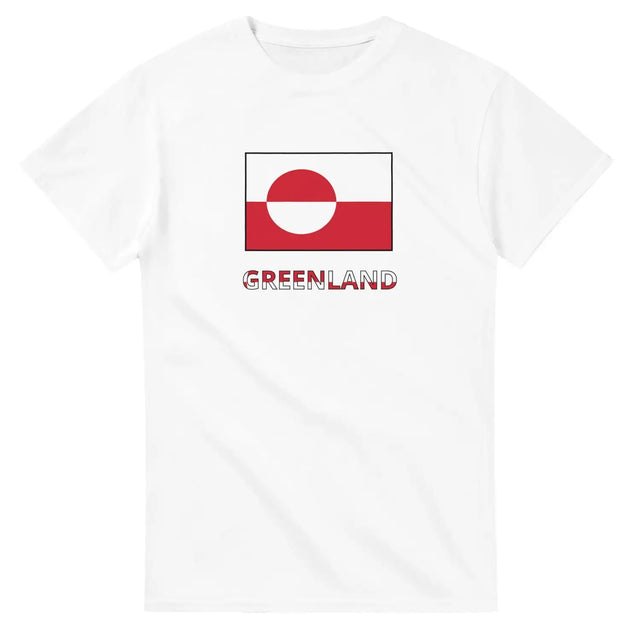 T-shirt drapeau groenland texte - pixelforma