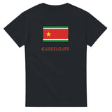 T-shirt drapeau guadeloupe en texte - pixelforma