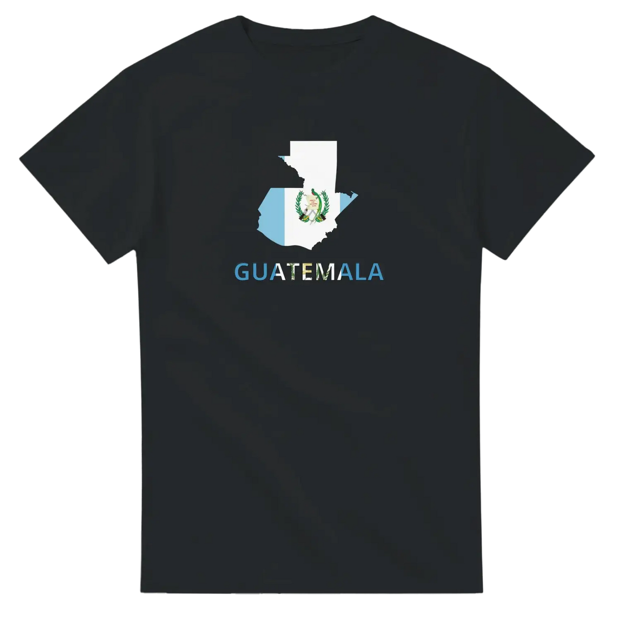 T-shirt drapeau guatemala en carte - pixelforma